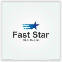 fast star logo premium elegant template vector eps 10