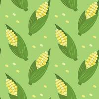 Cute seamless pattern with vegetables vector