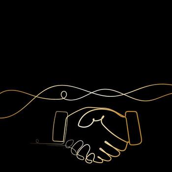 hermosa antecedentes con un oro modelo en uno línea vector