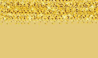 Beautiful background with gold sequins vector