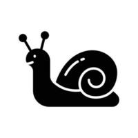 un icono de caracol en moderno estilo, hermosamente diseñado icono de caracol en de moda estilo vector