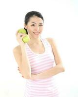 Young asian woman active healthy lifestyle photo