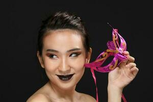 South east Asian beautiful young lady fashion makeup cosmetic photo