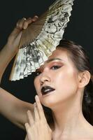 South east Asian beautiful young lady fashion makeup cosmetic photo