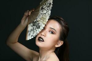 South east Asian beautiful young lady fashion makeup cosmetic photo