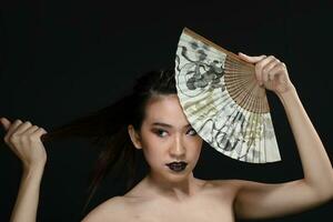 South east Asian beautiful young lady fashion makeup cosmetic photo