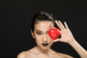 South east Asian beautiful young lady fashion makeup cosmetic photo