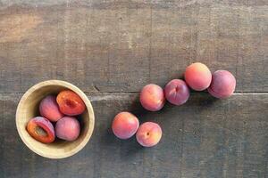 Red Ripe Apricot Peach juicy sweet natural daylight photo