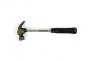 Rustic old used tools hammer wrench screwdriver nose plyers photo