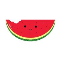 Fresh Cute Watermelon  fruit cartoon vector