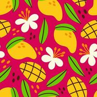 Mango Seamless Pattern vector