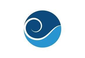 Ocean Wave logo design, Vector design template