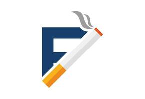 Initial F letter logo with Creative symbol, Vector design template