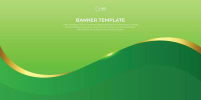 Blank and cool green background for powerpoint template vector