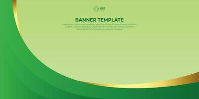 Blank and cool green background for presentation template vector