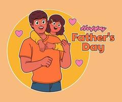 feliz Día del Padre vector