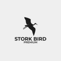 Stork bird logo design vector concept illustration idea