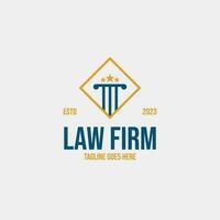 Creative legal pillar column logo design for lawfirm business vector concept Illustration idea