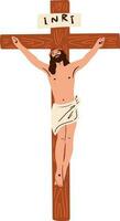 Crucifixion of Jesus Illustration vector