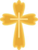 icono de cruz cristiana vector