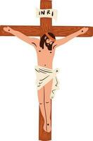 crucifixión de Jesús ilustración vector