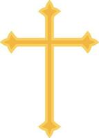 icono de cruz cristiana vector