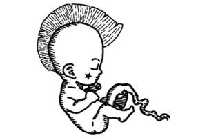 Punk Baby With Punk Hairstyle png