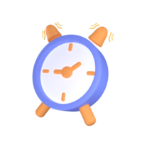 3d icon clock business illustration concept icon render png