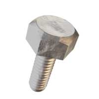 3d icon bolt hq realistic metal texture engineer mechanical illustration concept icon render png