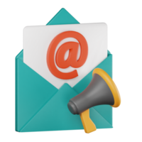 3d icon new gmail seo illustration concept icon render png