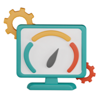 3d icon web speed seo illustration concept icon render png