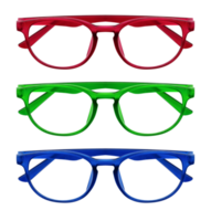 coloré ensemble œil des lunettes png