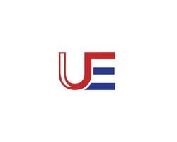 Letter UE Logo Icon Elements Design Concept Template  Vector. vector