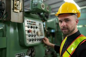 The engineer inspects the electrical system and repairs the mechanical system in the machine control cabinet. in order for the machine to return to normal operation photo