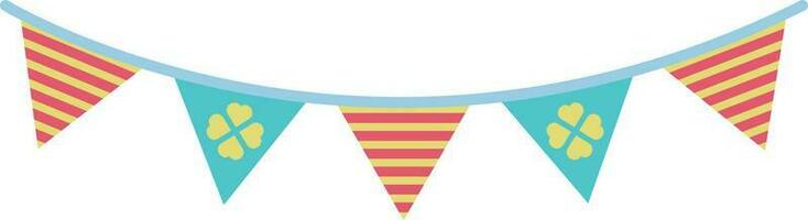 Triangle Colorful Cute Party Flags Illustration Special Style vector