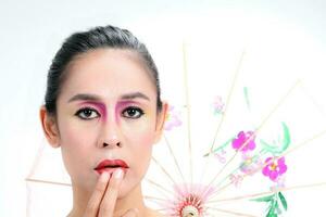 Asian Woman Fashion Makeup photo