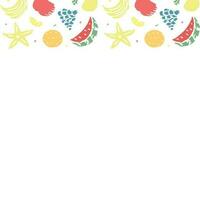 Drawn food background. Doodle food illustration with place for text vector