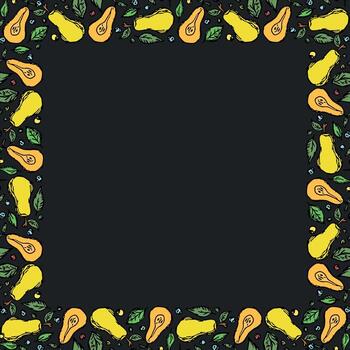 Pera antecedentes con sitio para texto. dibujado Pera ilustración vector