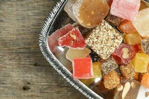 Turkish Delight sweet desert colorful verity photo