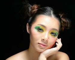 Asian Woman Fashion Makeup photo