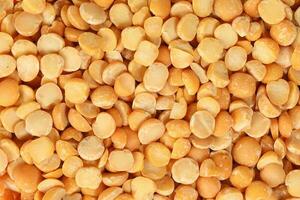 Yellow split chickpea peas boot chana dal photo