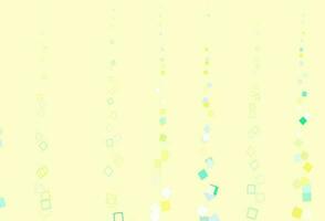 Light Green, Yellow vector backdrop with lines, rectangles.