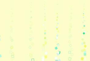 Light Green, Yellow vector backdrop with lines, rectangles.