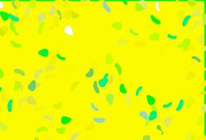 Light Green, Yellow vector texture with random forms.