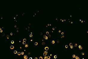 Light Green, Yellow vector background with bubbles.