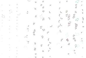 Light Pink vector texture with musical notes.