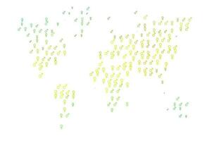 Light green, yellow vector pattern with gender elements.