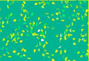 Light Green, Yellow vector texture with random forms.