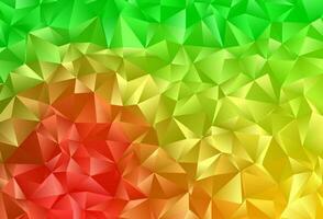 Light Green, Red vector polygonal background.