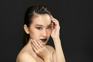 South east Asian beautiful young lady fashion makeup cosmetic photo